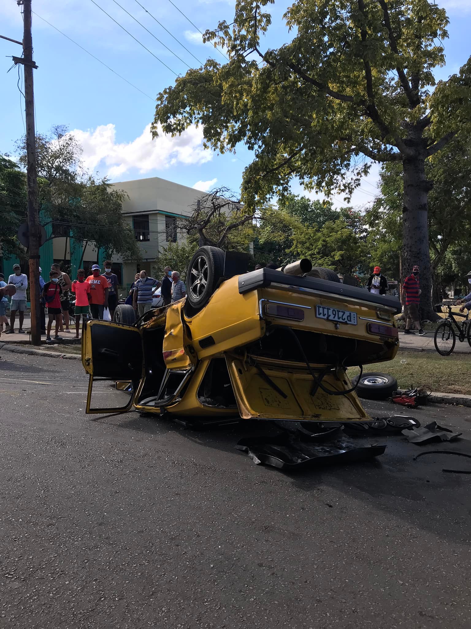 Más imágenes del accidente de tránsito.