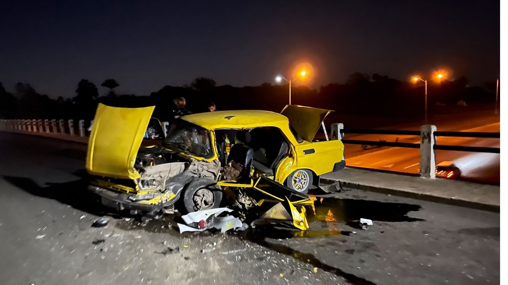Accidente en el puente de El Calvario