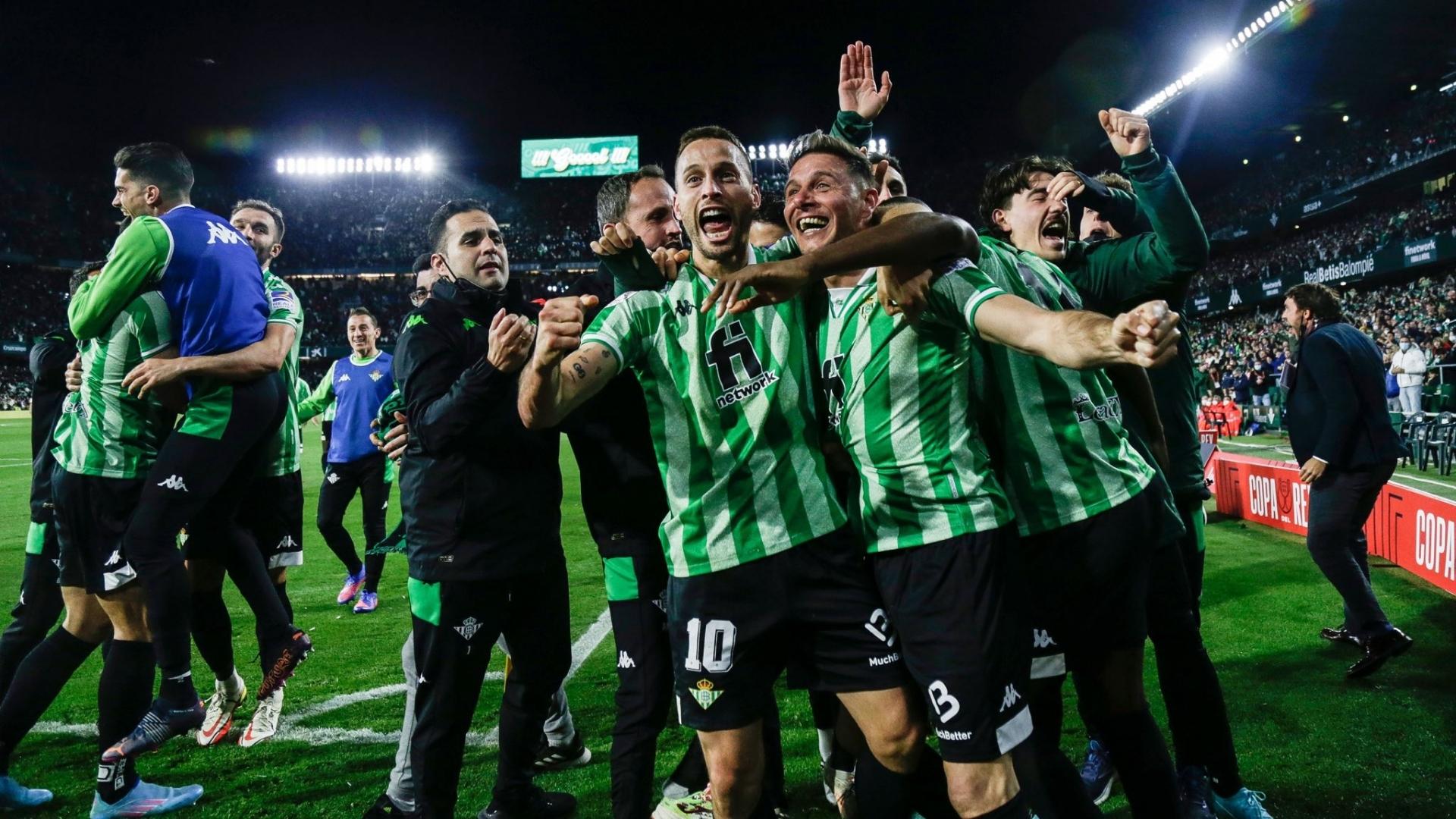 Jugadores del Betis celebrando. Foto: Twitter del Real Betis