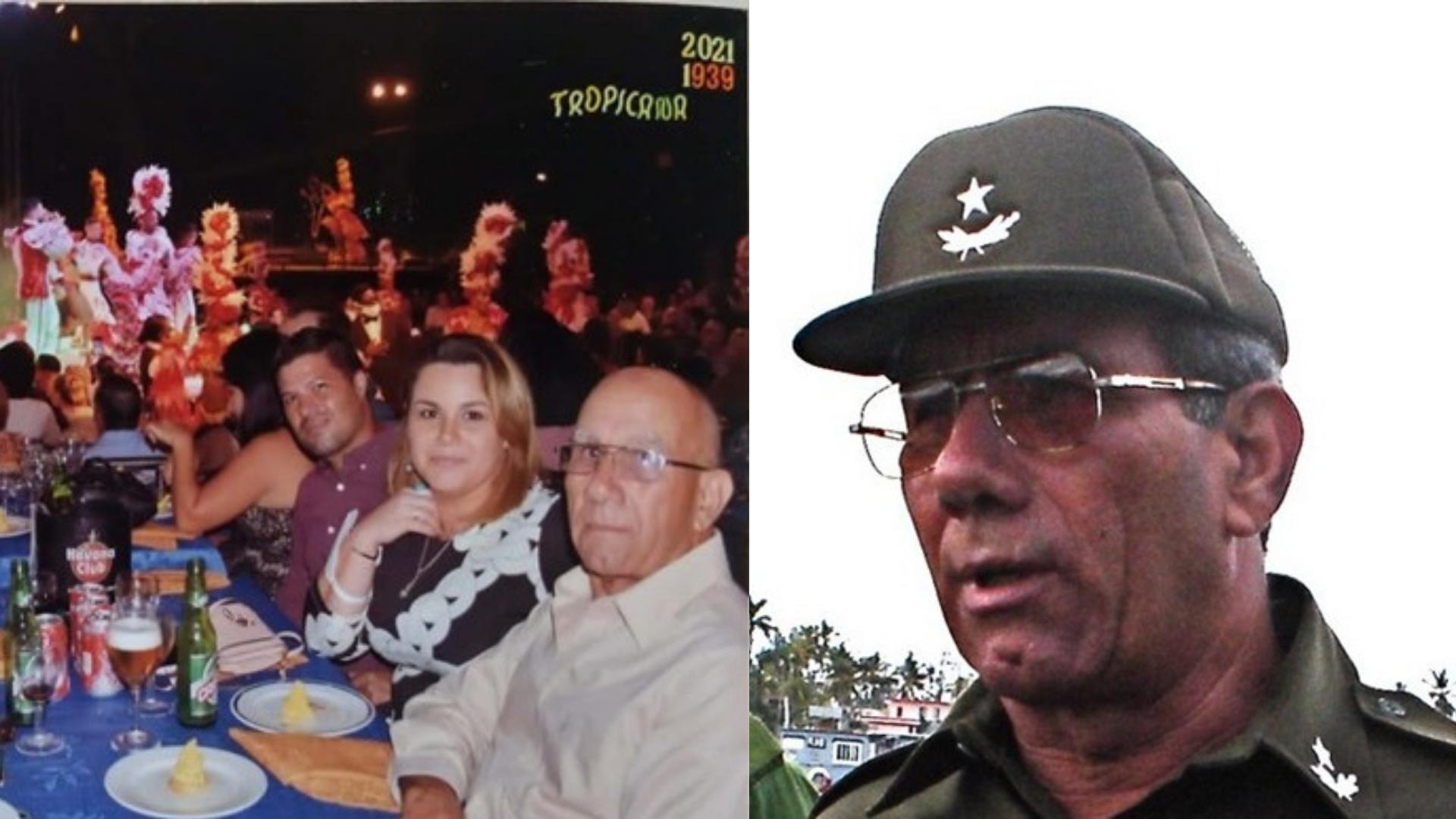 El General en Tropicana. Collage ADN Cuba, con fotos cortesía de Luis Domínguez