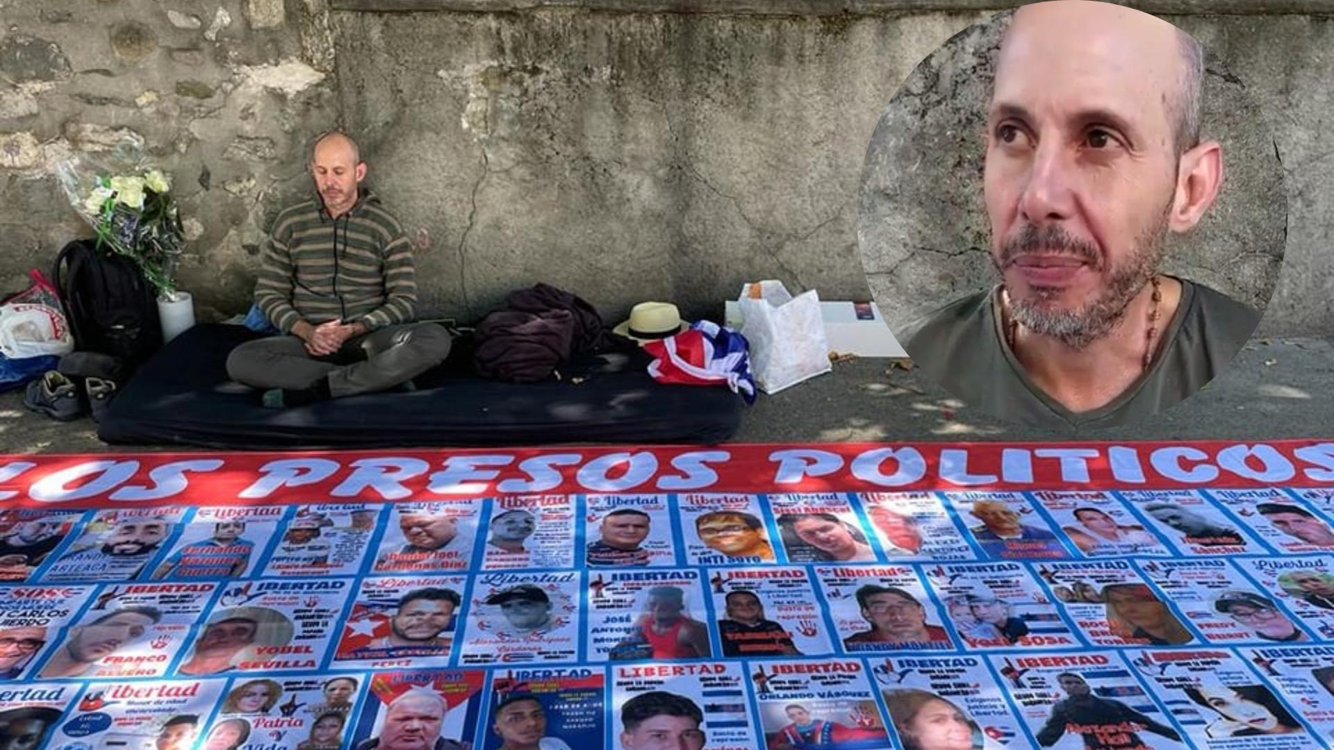 Ariel Ruiz Urquiola seguirá huelga en la ONU. Fotomontaje: ADN Cuba