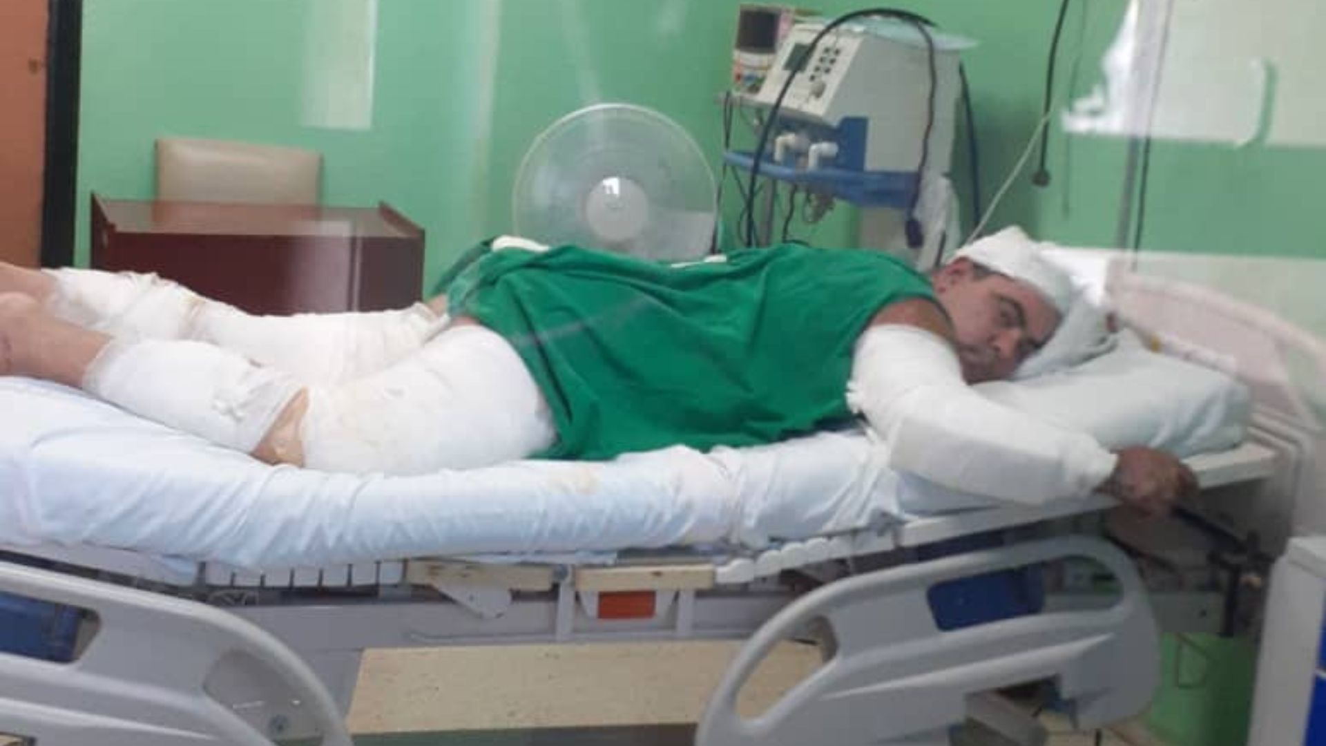 Matanzas "se olvidó de Yasmani", declara la esposa del chofer herido en incendio de Base de Supertanqueros