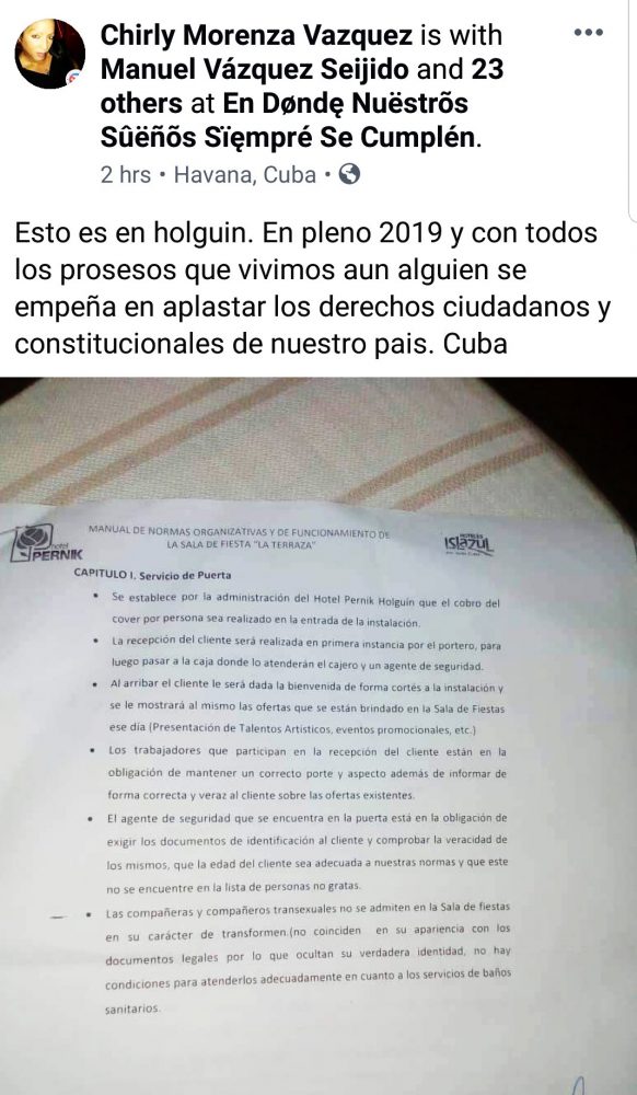 Captura de Facebook.